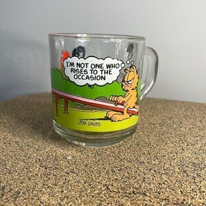 Garfield Glass Coffee Cup McDonald’s Collectors Item-No 1